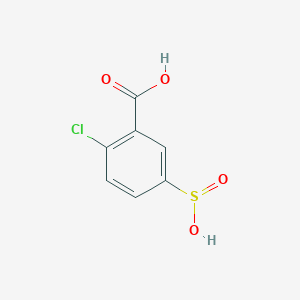 molecular formula C7H5ClO4S B8280815 2-Chloro-5-sulfino-benzoic acid 
