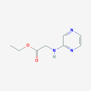 molecular formula C8H11N3O2 B8280824 Ethyl 2-(pyrazin-2-ylamino)acetate 