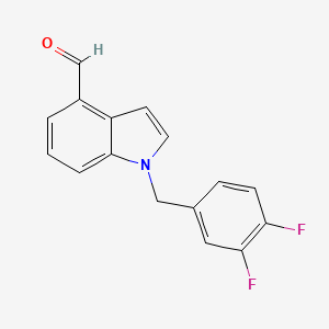 1-(3,4-Difluorobenzyl)indole-4-carbaldehyde