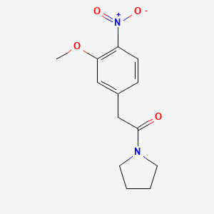 2-(3-Methoxy-4-nitrophenyl)-1-(pyrrolidin-1-yl)ethanone