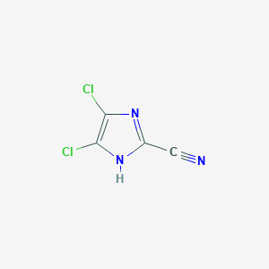 molecular formula C4HCl2N3 B8280873 4,5-Dichloro-2-cyano-imidazole 