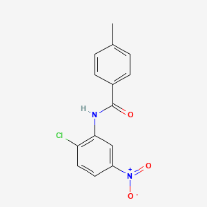 molecular formula C14H11ClN2O3 B8280904 N-(2-chloro-5-nitrophenyl)-4-methylbenzamide 