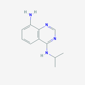 molecular formula C11H14N4 B8280924 N4-isopropylquinazoline-4,8-diamine 