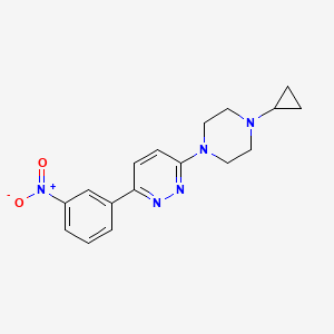 3-(4-Cyclopropyl-piperazin-1-yl)-6-(3-nitro-phenyl)-pyridazine