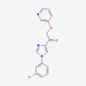 1-[1-(3-Bromo-phenyl)-1H-imidazol-4-yl]-2-(pyridin-3-yloxy)-ethanone