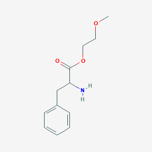 molecular formula C12H17NO3 B8281007 2-Methoxyethyl 2-amino-3-phenylpropanoate 