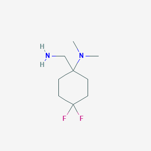 1-(aminomethyl)-4,4-difluoro-N,N-dimethylcyclohexanamine