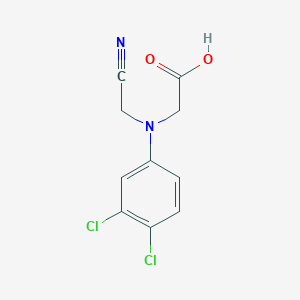 molecular formula C10H8Cl2N2O2 B8281160 N-(cyanomethyl)-N-(3,4-dichlorophenyl)glycine 