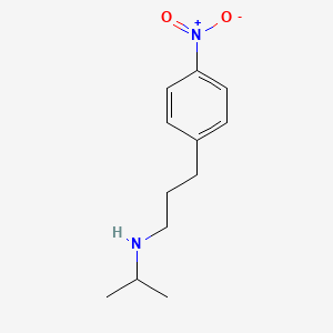 molecular formula C12H18N2O2 B8281213 N-(1-methylethyl)-3-(4-nitrophenyl)propylamine 