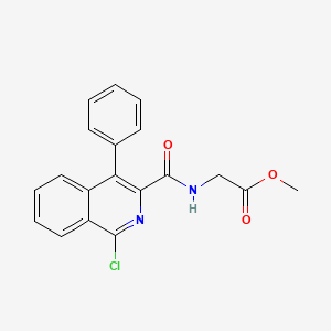 [(1-Chloro-4-phenyl-isoquinoline-3-carbonyl)-amino]-acetic acid methyl ester