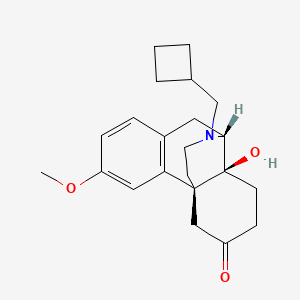 molecular formula C22H29NO3 B8281259 N-cyclobutylmethyl-3-methoxy-14-hydroxy-6-oxomorphinan 