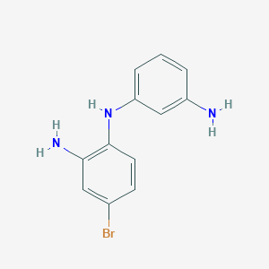 molecular formula C12H12BrN3 B8281300 N1-(3-aminophenyl)-4-bromobenzene-1,2-diamine 
