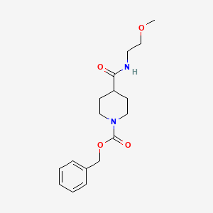 molecular formula C17H24N2O4 B8281377 1-Benzyloxycarbonyl-4-[N-(2-methoxyethyl)carbamoyl]piperidine 