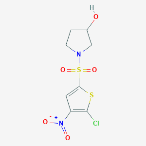 (RS)-1-(5-chloro-4-nitro-thiophene-2-sulfonyl)-pyrrolidin-3-ol