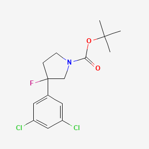 tert-Butyl 3-(3,5-dichlorophenyl)-3-fluoro-pyrrolidin-1-carboxylate