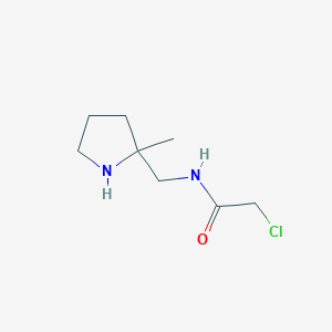 2-chloro-N-((2-methylpyrrolidin-2-yl)methyl)acetamide