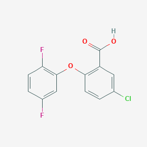 molecular formula C13H7ClF2O3 B8281481 5-Chloro-2-(2,5-difluorophenoxy)benzoic acid 