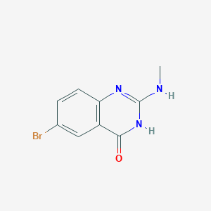 molecular formula C9H8BrN3O B8281515 6-bromo-2-methylamino-1H-quinazolin-4-one 