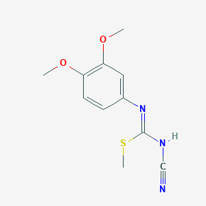 N-cyano-N'-(3,4-dimethoxyphenyl)-S-methylisothiourea