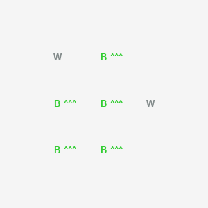 molecular formula B5W2 B082816 Tungsten boride (W2B5) CAS No. 12007-98-6