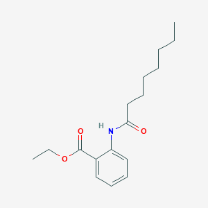 molecular formula C17H25NO3 B8281749 ethyl N-n-octanoylanthranilate 