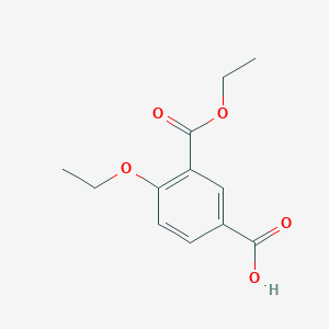 molecular formula C12H14O5 B8281777 4-ethoxy-3-ethoxycarbonylbenzoic acid 