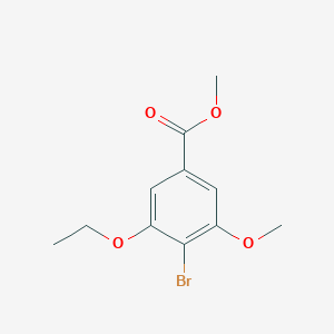 molecular formula C11H13BrO4 B8281925 Methyl 4-bromo-3-ethoxy-5-methoxybenzoate 