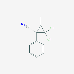 2,2-Dichloro-3-methyl-1-phenylcyclopropanecarbonitrile