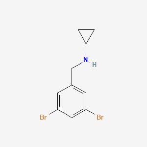 N-[(3,5-dibromophenyl)methyl]cyclopropanamine