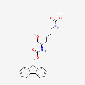 Tert-butyl n-((5r)-5-(((9h-fluoren-9-ylmethoxy)carbonyl)amino)-6-hydroxyhexyl)carbamate