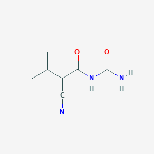 N-(2-cyano-3-methylbutanoyl)urea