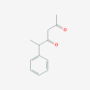 molecular formula C12H14O2 B8282008 5-Phenylhexane-2,4-dione 