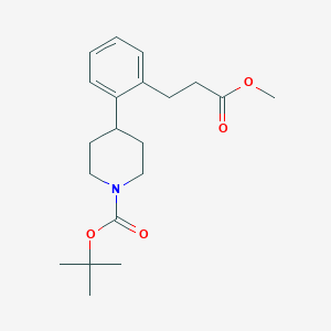 Tert-butyl 4-(2-(3-methoxy-3-oxopropyl)phenyl)piperidine-1-carboxylate