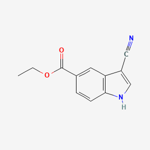 ethyl 3-cyano-1H-indole-5-carboxylate