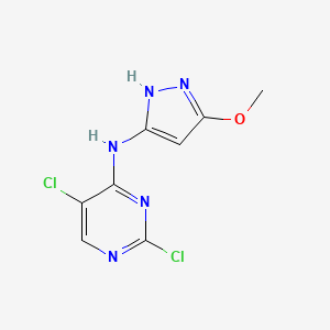 2,5-dichloro-N-(5-methoxy-1H-pyrazol-3-yl)pyrimidin-4-amine