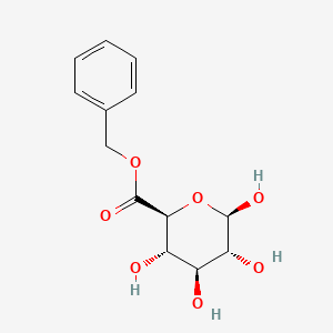 (2S,3S,4S,5R,6R)-benzyl 3,4,5,6-tetrahydroxytetrahydro-2H-pyran-2-carboxylate