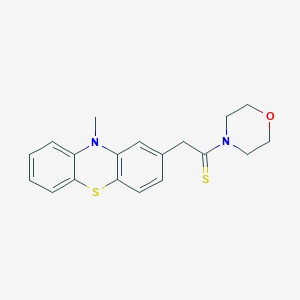 molecular formula C19H20N2OS2 B082821 4-((10-Methylphenothiazin-2-yl)thioacetyl)morpholine CAS No. 13611-85-3