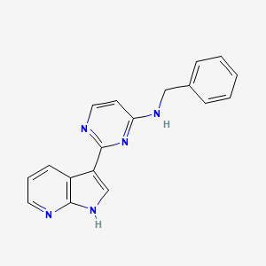 Benzyl(2-(1H-pyrrolo[2,3-b]pyridine-3-yl)-4-pyrimidinyl)amine