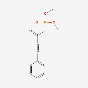 molecular formula C12H13O4P B8282153 Dimethyl 2-oxo-4-phenylbut-3-ynylphosphonate 