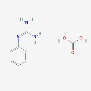 molecular formula C8H11N3O3 B082822 1-Phenylguanidine carbonate CAS No. 14018-90-7