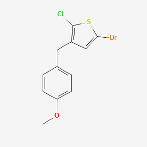 5-Bromo-2-chloro-3-(4-methoxybenzyl)thiophene