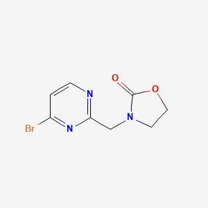 3-[(4-Bromopyrimidin-2-yl)methyl]-1,3-oxazolidin-2-one