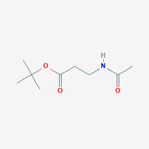 molecular formula C9H17NO3 B8282289 Acetyl-beta-alanine tert-butyl ester 