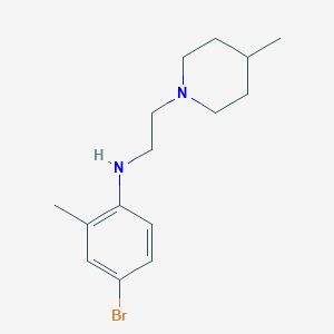 molecular formula C15H23BrN2 B8282290 (4-Bromo-2-methylphenyl)-[2-(4-methylpiperidin-1-yl)ethyl]amine 