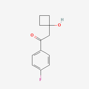 1-(4-Fluorophenyl)-2-(1-hydroxycyclobutan-1-yl) ethan-1-one