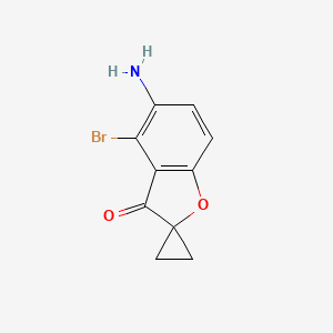 Spiro(benzofuran-2(3H),1'-cyclopropan)-3-one, 5-amino-4-bromo-