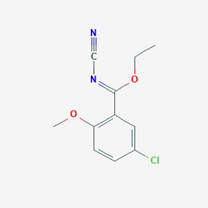 Ethyl 5-chloro-N-cyano-2-methoxybenzimidate