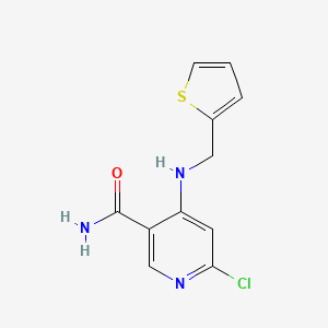 6-Chloro-4-(thiophen-2-ylmethylamino)nicotinamide