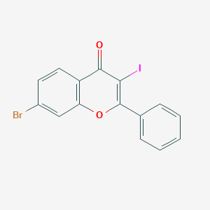 7-Bromo-3-iodo-2-phenyl-chromen-4-one