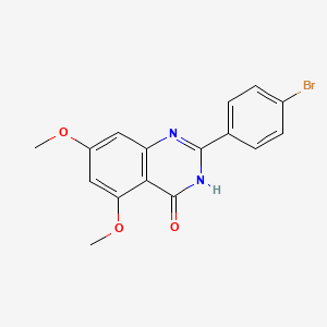 2-(4-bromophenyl)-5,7-dimethoxyquinazolin-4(3H)-one